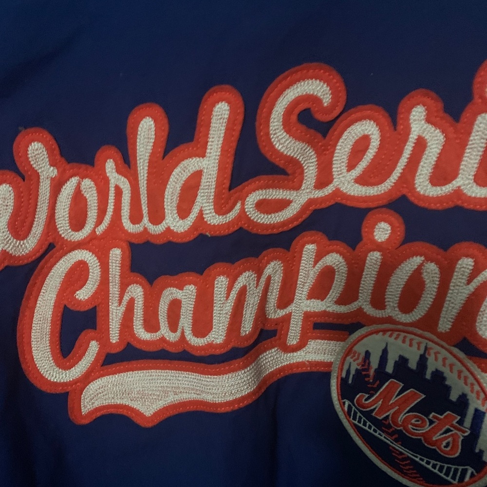 Ny World Series baseball jacket size large but fit xl - Picture 3 of 16
